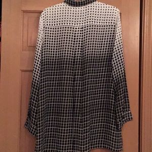 Chico’s. Size 2. Sheer long sleeve button down